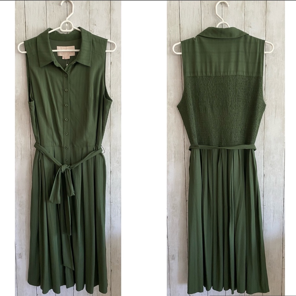 Gal Meets Glam Collection Smocked Back Shirtdress - Picture 9 of 15